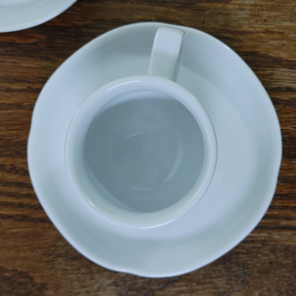 Vintage 4 Pcs White Bareuther Bavaria Demitasses Cup & Saucer - Picture 4 of 14